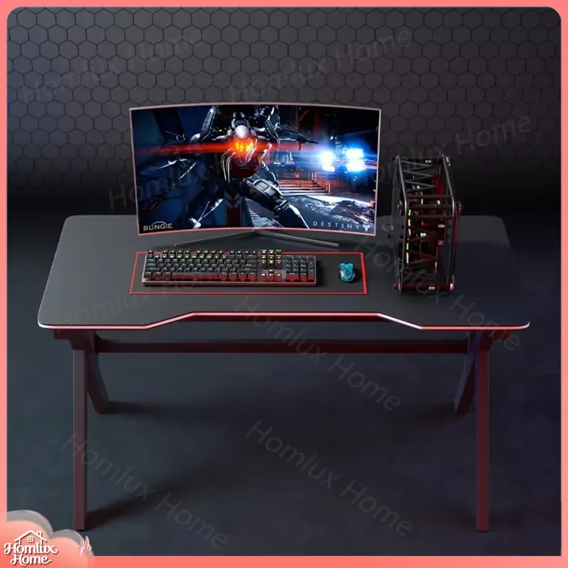 Desk Setup L Shaped - K Shaped Adjustable Gaming Desk with
