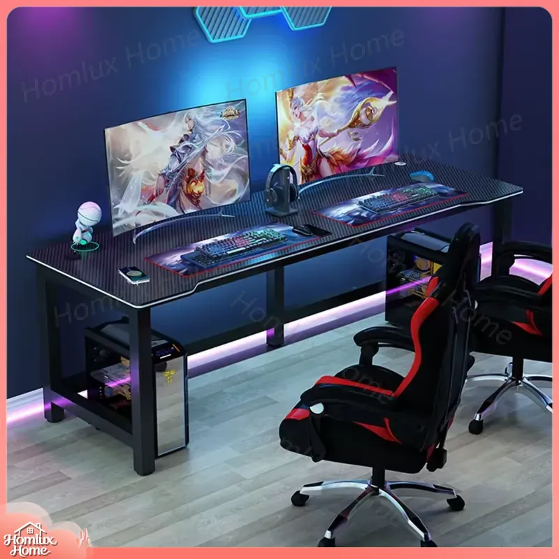Carbon Fiber Texture Black Gam - đánh giá và giá Desk Setup L Shaped