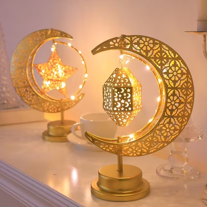 Ramadan LED Night Light Rotati - đánh giá và giá Desk Setup Lamp